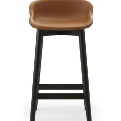 Hyg Barstol 65 cm, Brandy Läder / Svart Ek