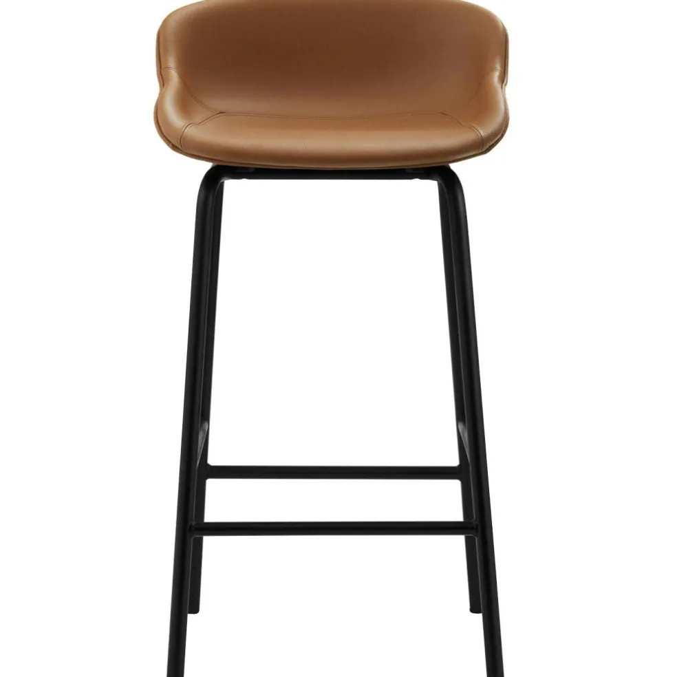 Hyg Barstol 65 cm, Brandy Läder / Svart