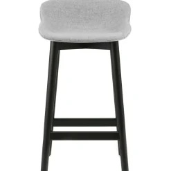 Hyg Barstol 75 cm, Grå / Svart Ek