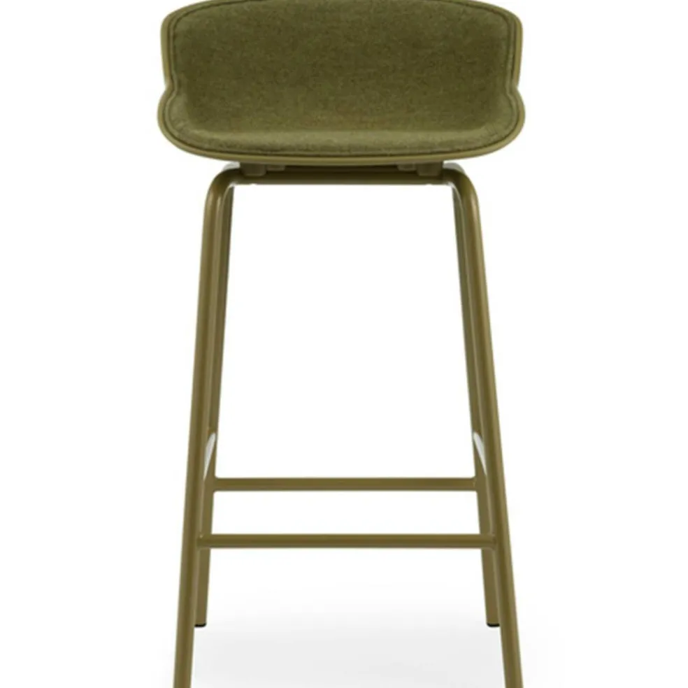 Hyg Barstol 65 cm, Klädd Framsida, Oliv