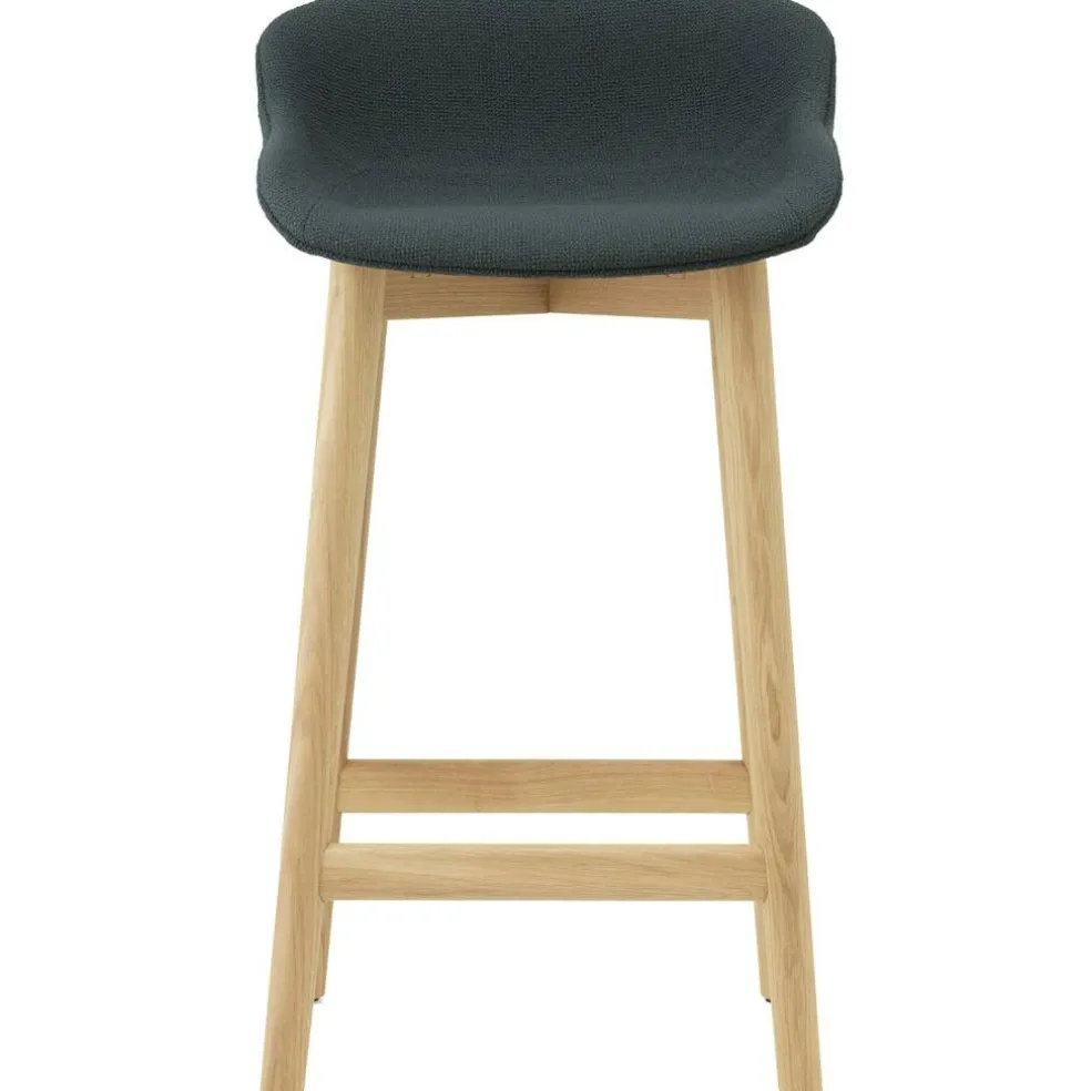 Hyg Barstol 65 cm, Mörkgrå / Ek
