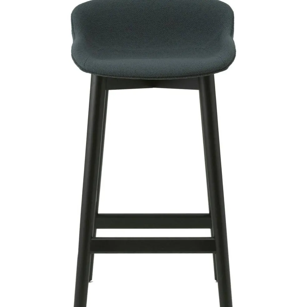 Hyg Barstol 75 cm, Mörkgrå / Svart Ek