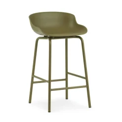 Hyg Barstol Stål, Olive