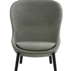 Hyg Fåtölj Hög, Mörkgrå / Svart Ek