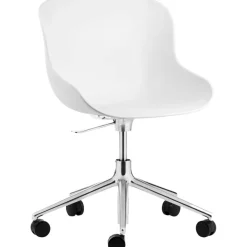Hyg Snurrstol 5W, Aluminium/Vit