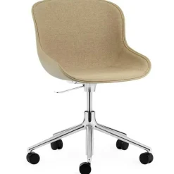 Hyg Snurrstol 5W Klädd, Main Line Flax, Aluminium/Sand