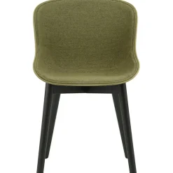 Hyg Stol, Klädd Framsida, Oliv / Svart Ek