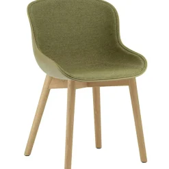 Hyg Stol, Klädd Framsida, Oliv / Ek