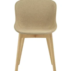 Hyg Stol, Klädd Framsida, Sand / Ek