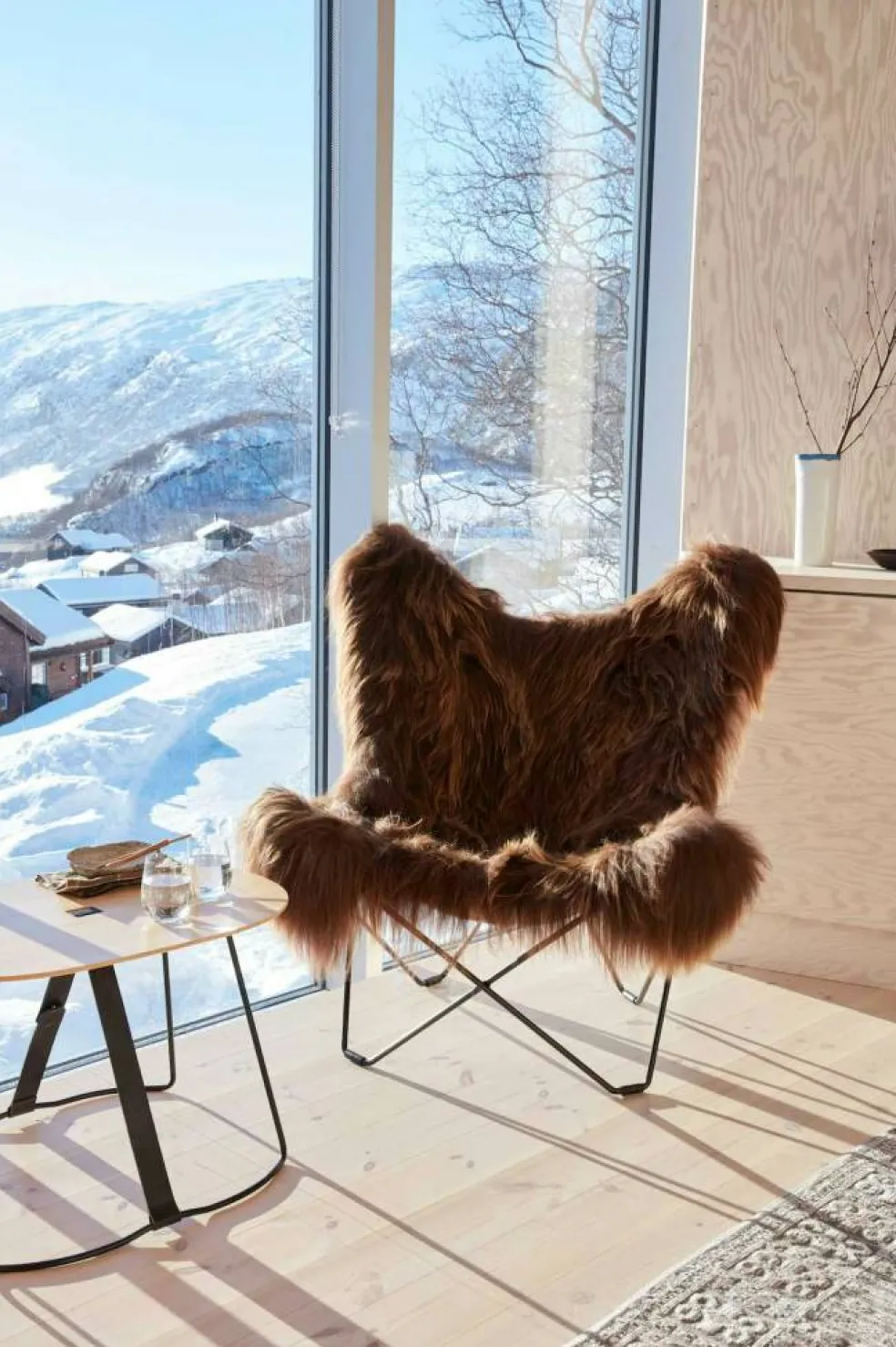 Iceland Mariposa Butterfly Chair, Wild Brown/Black