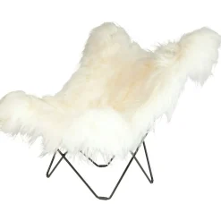 Iceland Mariposa Butterfly Chair, Wild White/Black