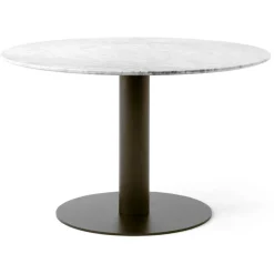 In Between SK12 Bord 120cm, Vit Marmor / Bronsad