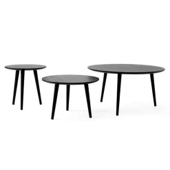 In Between SK15 Soffbord 90cm, Svart Lackad Ek