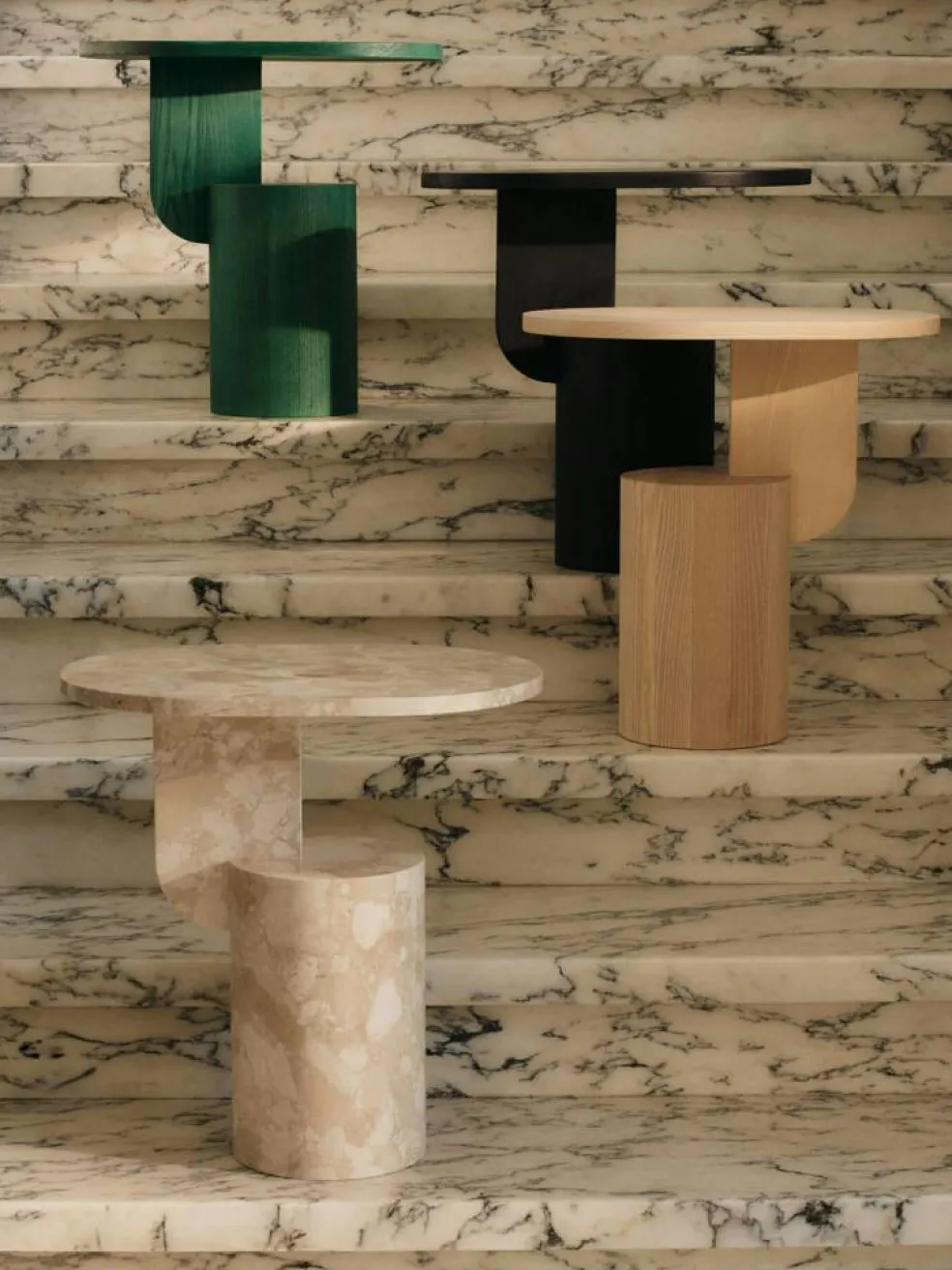 Insert Sidobord, Marmor Sand