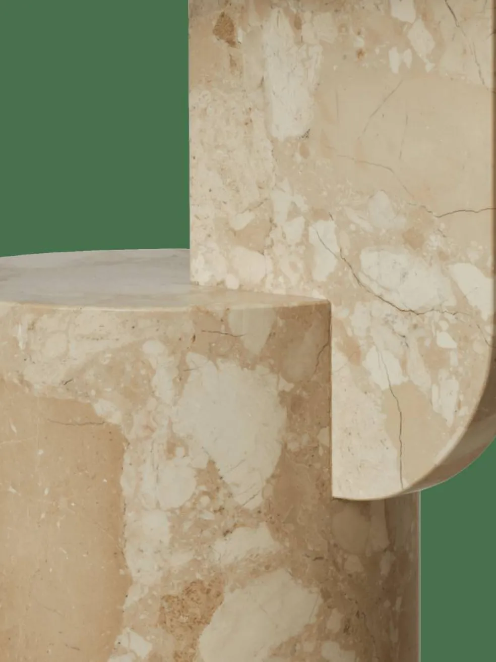 Insert Sidobord, Marmor Sand
