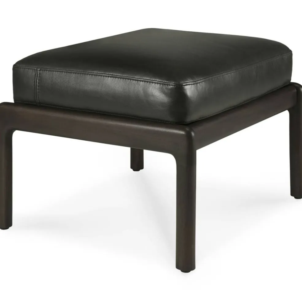 Jack Fotpall, Mahogny / Svart Läder