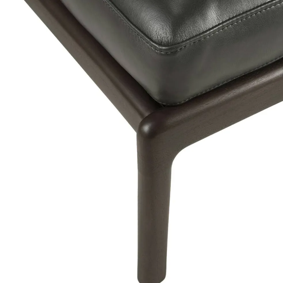 Jack Fotpall, Mahogny / Svart Läder