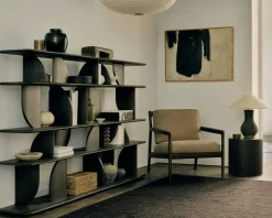 Jack Loungefåtölj, Mahogny / Mörkbrun Läder