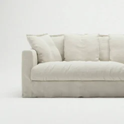 Klädsel Till Le Grand Air 4-sitssoffa Linne, Creamy White