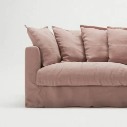 Klädsel Till Le Grand Air 3-sitssoffa Linne, Tender Blush