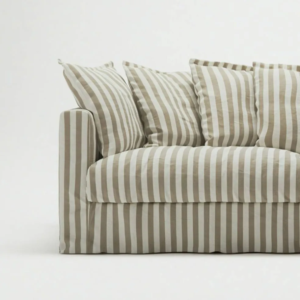 Klädsel Till Le Grand Air 3-sitssoffa Linne, Gentle Ribbon