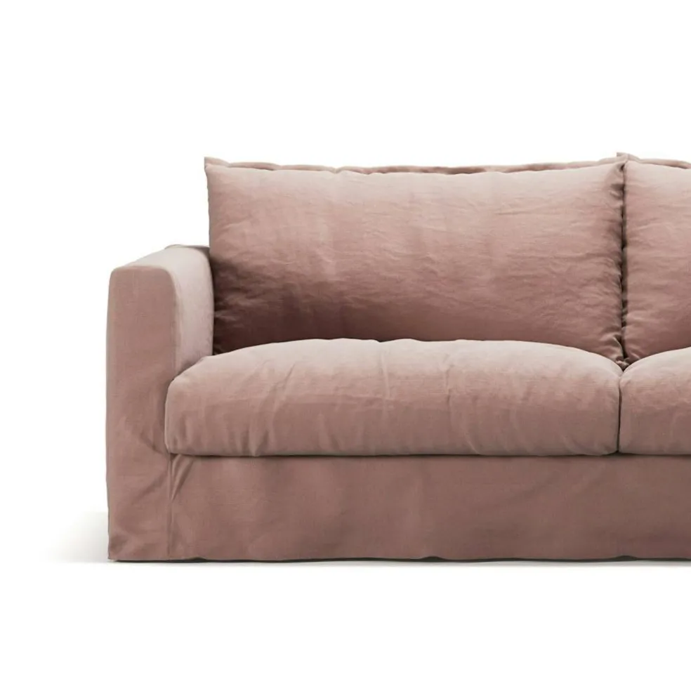 Klädsel Till Le Grand Air Nou 3-sitssoffa Linne, Tender Blush