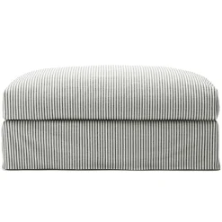Klädsel Till Le Grand Air Fotpall Linne, Ash Stripe
