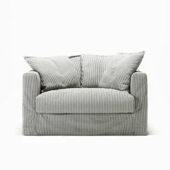 Klädsel Till Le Grand Air Love Seat Linne, Ash Stripe