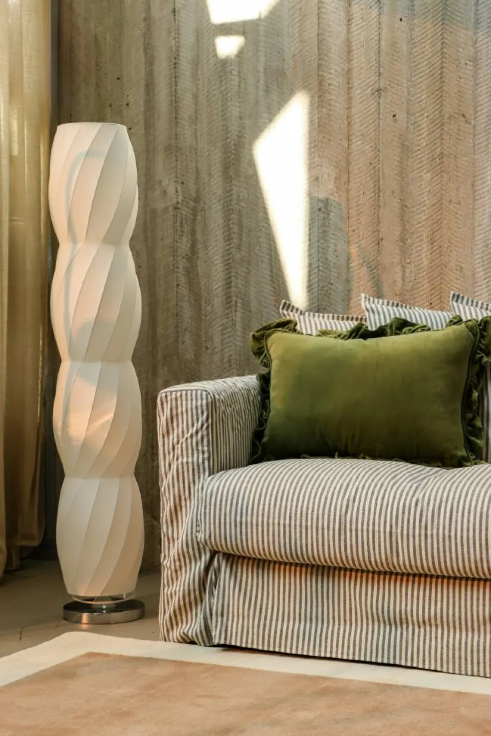 Klädsel Till Le Grand Air Love Seat Linne, Ash Stripe