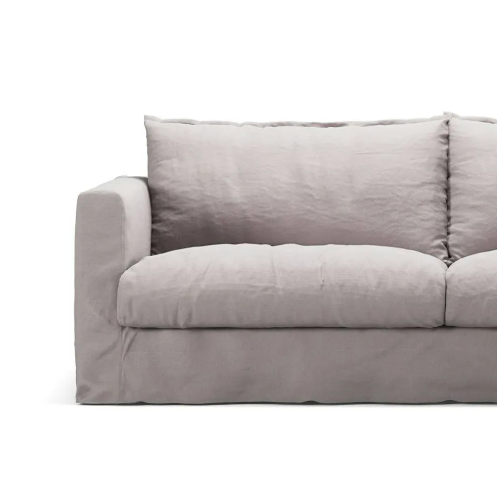 Klädsel Till Le Grand Air Nou 3-sitssoffa Linne, Misty Grey