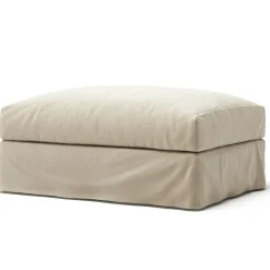 Klädsel Till Le Grand Air Fotpall Bomull, Beige
