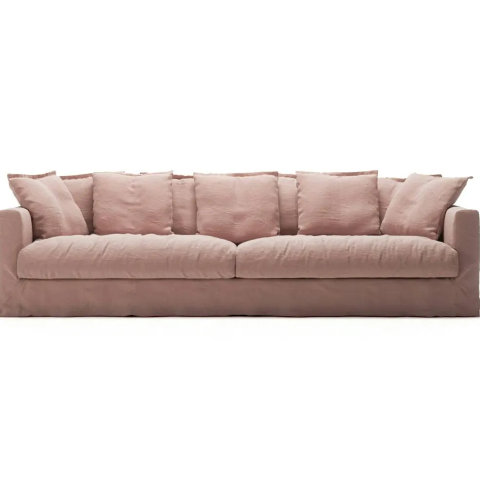 Klädsel Till Le Grand Air 4-sitssoffa Linne, Tender Blush