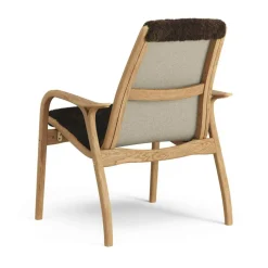 Laminett Fåtölj Fårskinn, Oljad Ek / Espresso