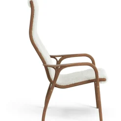 Lamino Fåtölj, Naturlackerad Valnöt / Fårskinn Off-white