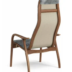 Lamino Fåtölj, Naturlackerad Valnöt / Fårskinn Scandinavian Grey