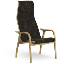 Lamino Fåtölj, Oljad Ek / Fårskinn Espresso