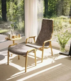 Lamino Fåtölj, Oljad Ek / Fårskinn Scandinavian Grey
