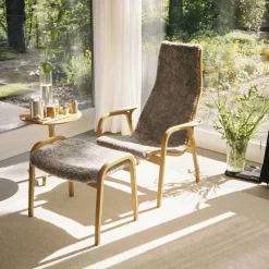 Lamino Pall Fårskinn/Bok, Scandinavian Grey