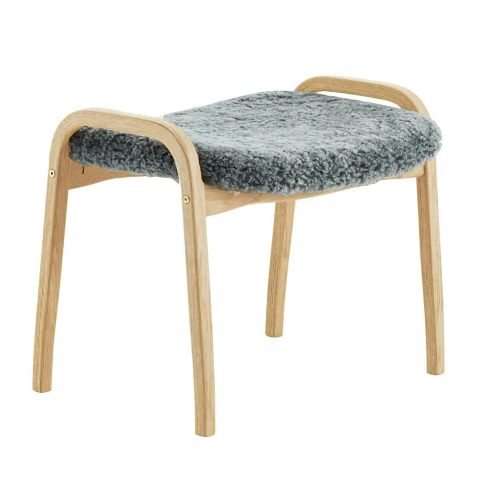 Lamino Pall Fårskinn/Bok, Scandinavian Grey