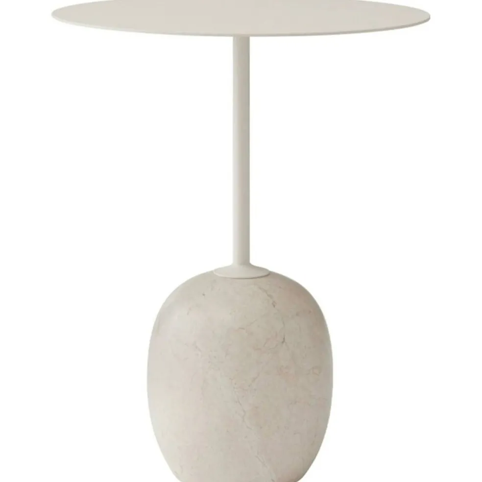 Lato LN8 Bord 40 cm, Ivory White / Crema Diva Marble