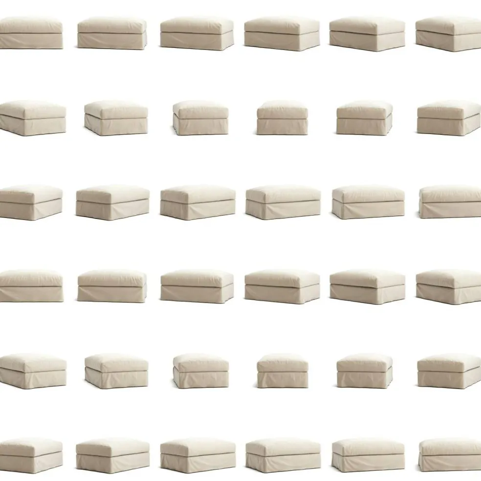 Le Grand Air Fotpall Bomull, Beige