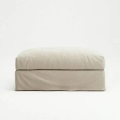 Le Grand Air Fotpall Bomull, Beige