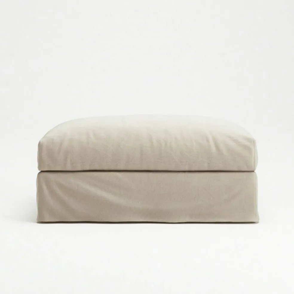 Le Grand Air Fotpall Bomull, Beige