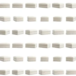 Le Grand Air Fotpall Linne, Creamy White