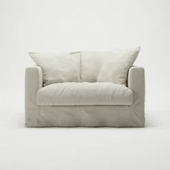 Le Grand Air Love Seat Linne, Creamy White