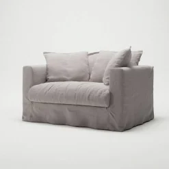 Le Grand Air Love Seat Linne, Misty Grey