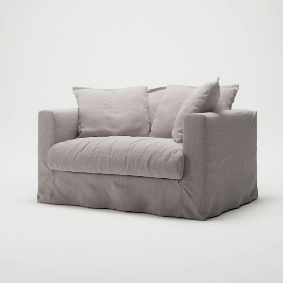 Le Grand Air Love Seat Linne, Misty Grey