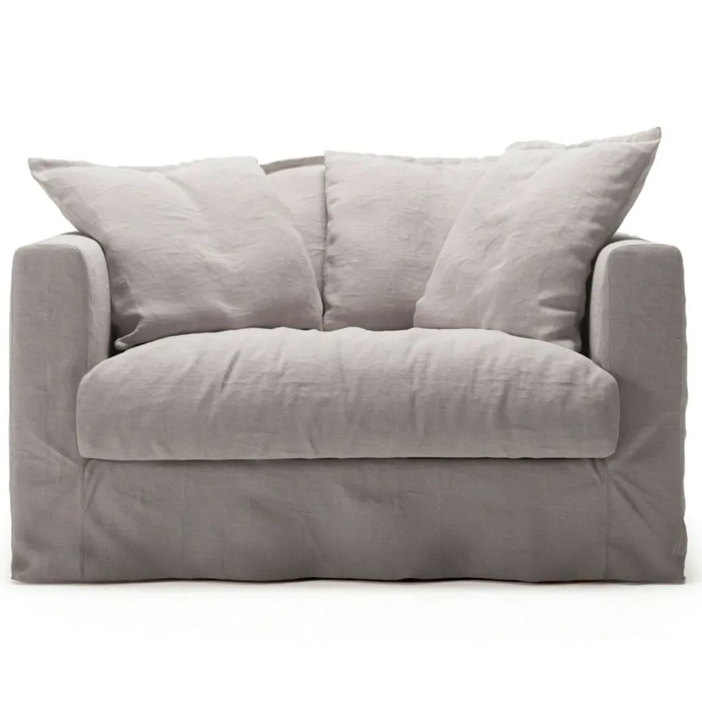 Le Grand Air Love Seat Linne, Misty Grey