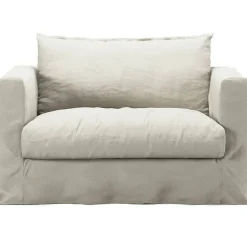 Le Grand Air Nou Love Seat Linne, Creamy White