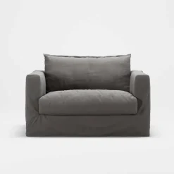 Le Grand Air Nou Love Seat Bomull, Grå